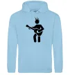Жіноча толстовка (худі) GUITAR-MAN Блакитний фото