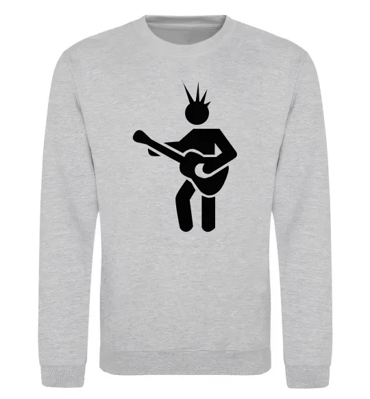 Свитшот GUITAR-MAN Серый меланж фото