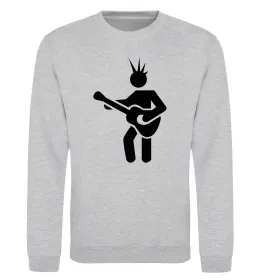 Світшот GUITAR-MAN Сірий меланж фото