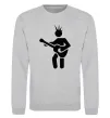 Свитшот GUITAR-MAN Серый меланж фото