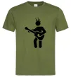 Чоловіча футболка GUITAR-MAN Оливковий фото