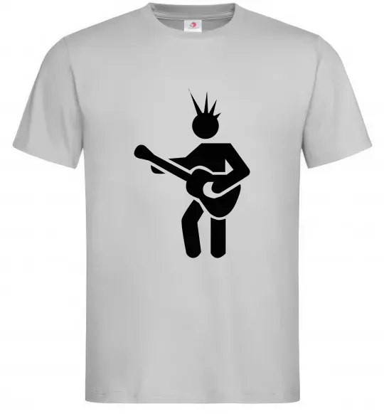 Чоловіча футболка GUITAR-MAN Сірий фото