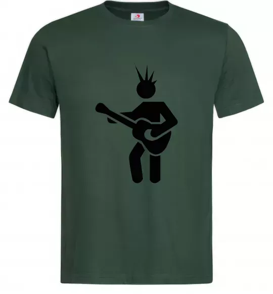 Чоловіча футболка GUITAR-MAN Темно-зелений фото