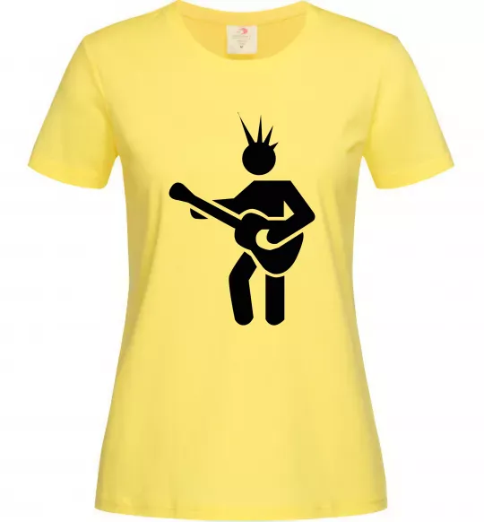 Жіноча футболка GUITAR-MAN Лимонний фото