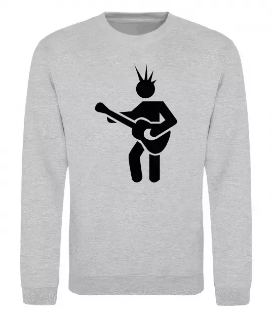 Свитшот GUITAR-MAN Серый меланж фото