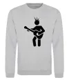 Свитшот GUITAR-MAN Серый меланж фото