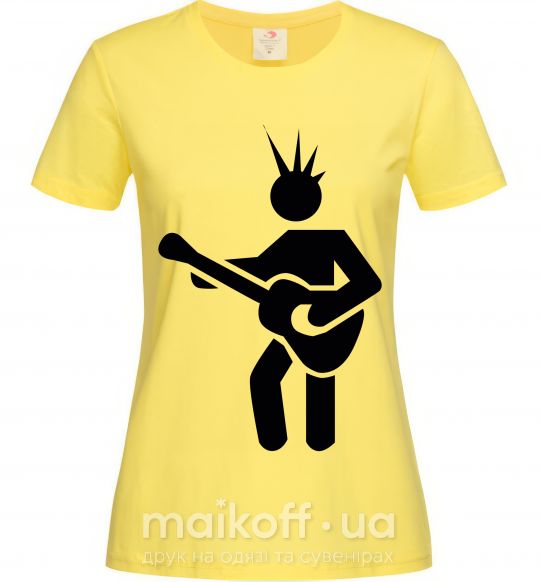 Жіноча футболка GUITAR-MAN Лимонний фото