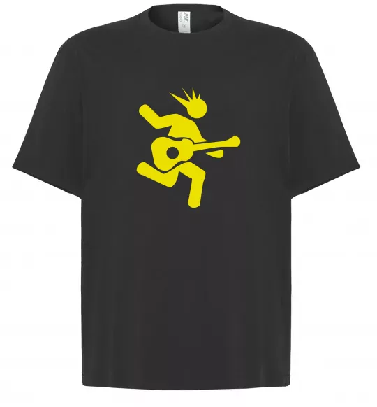 Футболка Оверсайз GUITAR JUMP Чорний фото