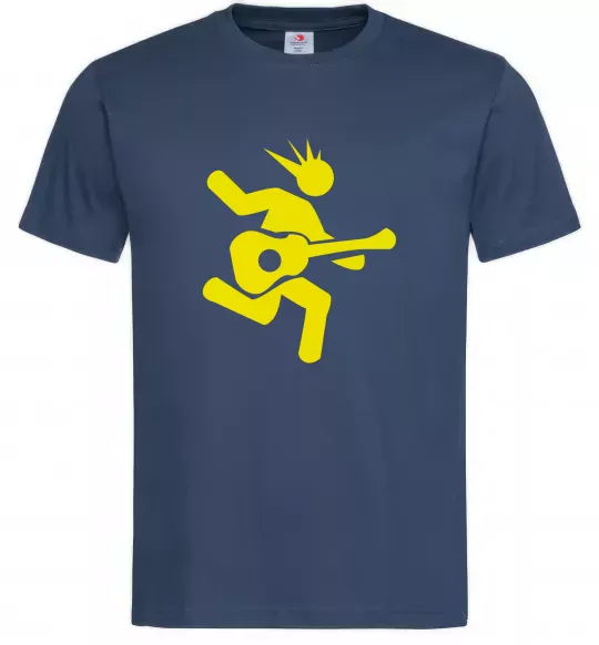 Чоловіча футболка GUITAR JUMP Темно-синій фото