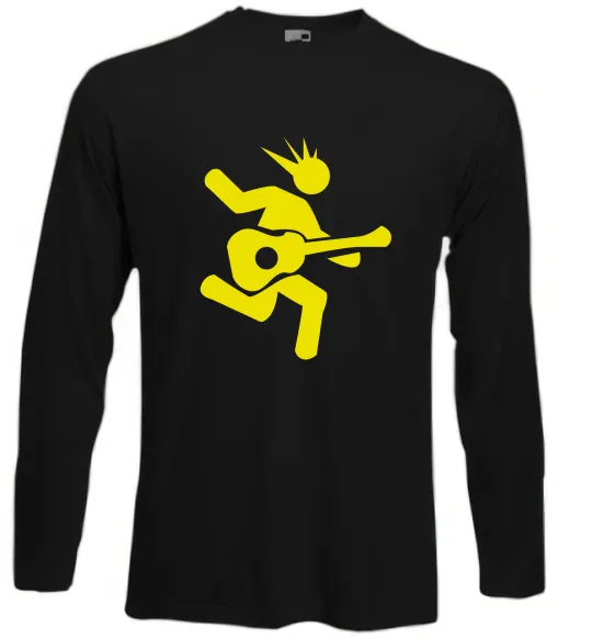 Лонгслив GUITAR JUMP Черный фото