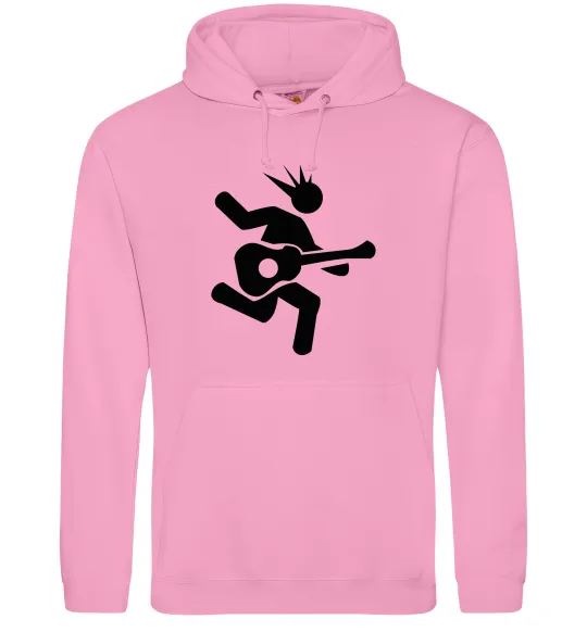 Мужская толстовка (худи) GUITAR JUMP Розовый фото