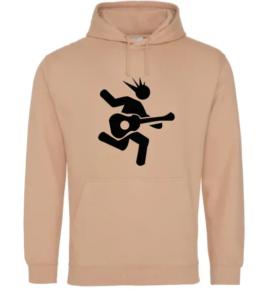 Чоловіча толстовка (худі) GUITAR JUMP Пісочний фото