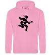 Женская толстовка (худи) GUITAR JUMP Розовый фото
