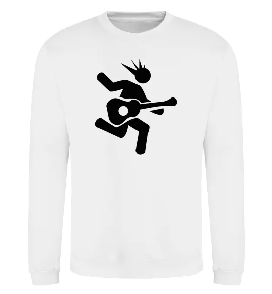 Свитшот GUITAR JUMP Белый фото