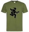 Чоловіча футболка GUITAR JUMP Оливковий фото