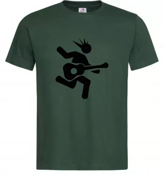 Чоловіча футболка GUITAR JUMP Темно-зелений фото