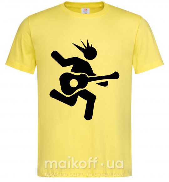 Мужская футболка GUITAR JUMP Лимонный фото