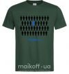 Мужская футболка THINK DFFERENT Темно-зеленый фото