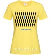 Женская футболка THINK DFFERENT Лимонный фото