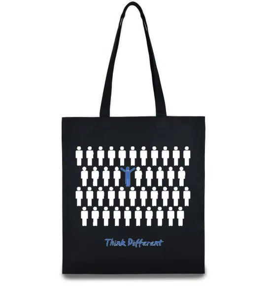 Эко-сумка THINK DFFERENT Черный фото