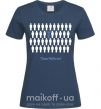 Женская футболка THINK DFFERENT Темно-синий фото