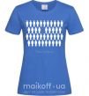 Женская футболка THINK DFFERENT Ярко-синий фото