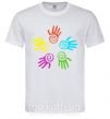 Мужская футболка COLOURS OF HANDS Белый фото