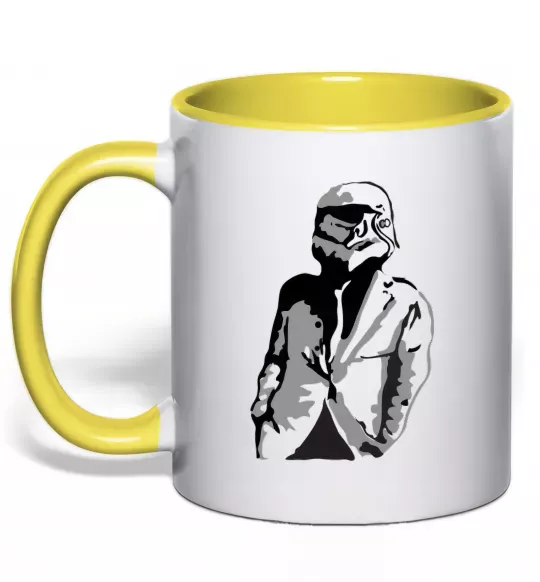Чашка с цветной ручкой STAR WAR Солнечно желтый фото
