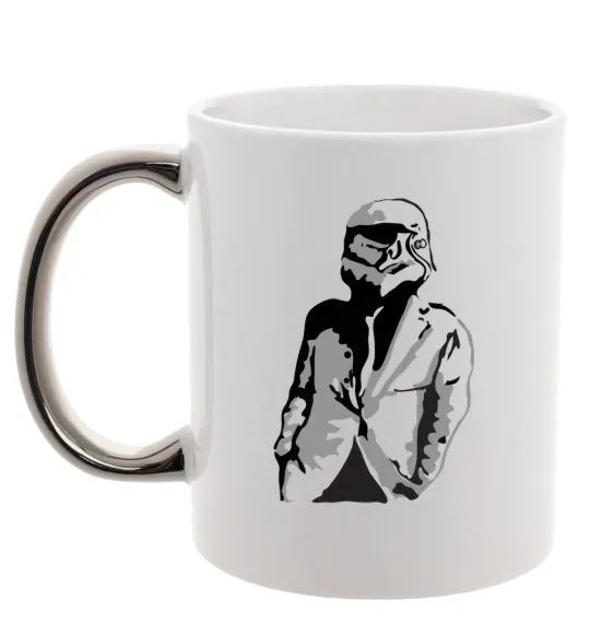 Чашка с цветной ручкой STAR WAR Серебро фото