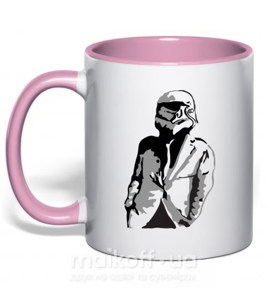 Чашка з кольоровою ручкою STAR WAR Ніжно рожевий фото