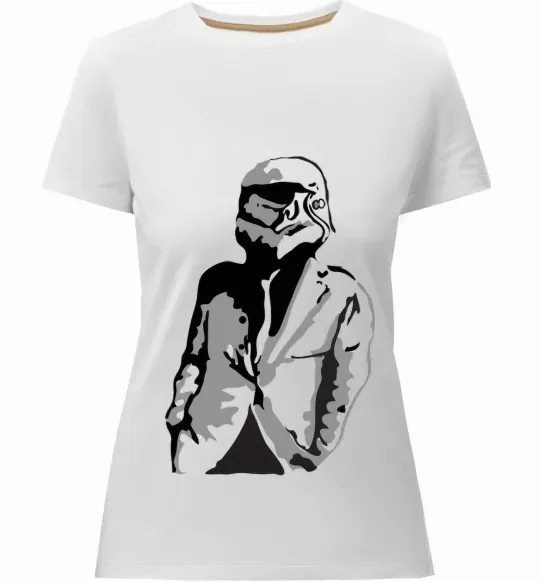 Жіноча преміум футболка STAR WAR Білий фото