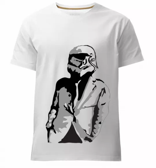 Чоловіча преміум футболка STAR WAR Білий фото