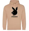 Чоловіча толстовка (худі) PIGBOY Пісочний фото