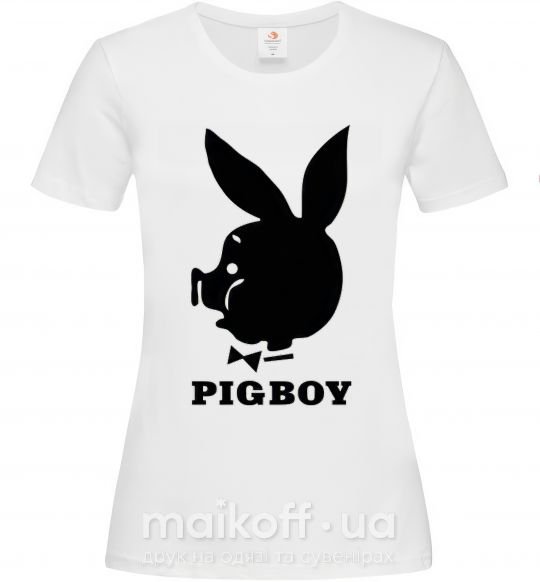 Жіноча футболка PIGBOY Білий фото