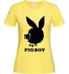 Жіноча футболка PIGBOY Лимонний фото