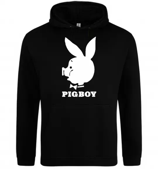 Чоловіча толстовка (худі) PIGBOY Чорний фото