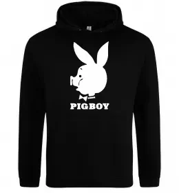 Чоловіча толстовка (худі) PIGBOY Чорний фото