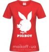 Женская футболка PIGBOY Красный фото