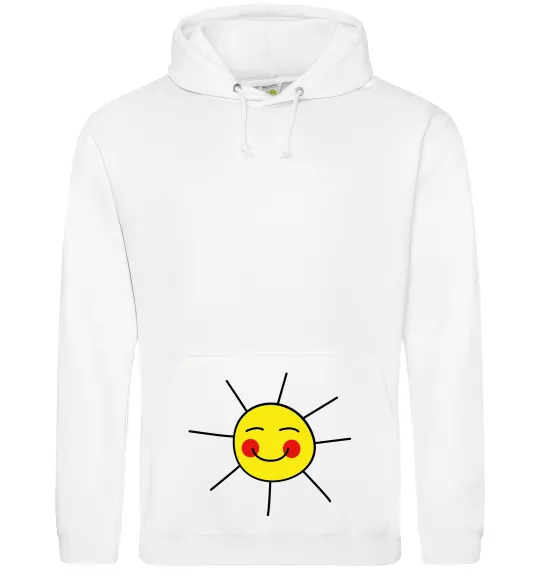 Женская толстовка (худи) Маленьке сонечко Белый фото