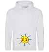 Женская толстовка (худи) Маленьке сонечко Серый меланж фото