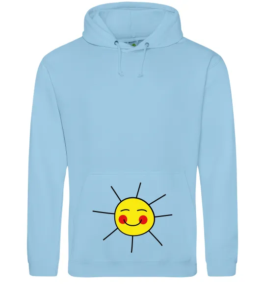 Женская толстовка (худи) Маленьке сонечко Голубой фото