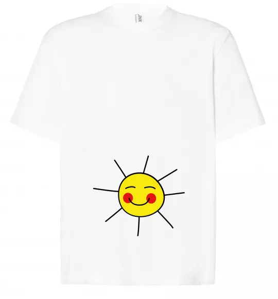 Футболка Оверсайз Маленьке сонечко Белый фото