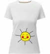 Жіноча преміум футболка Маленьке сонечко Білий фото