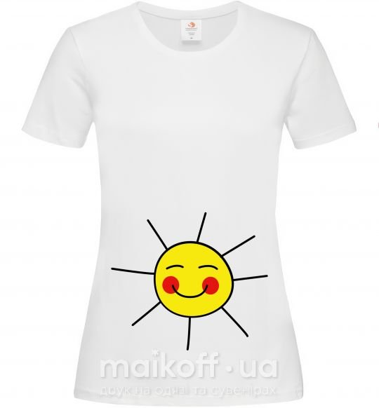 Женская футболка МАЛЕНЬКОЕ СОЛНЫШКО Белый фото