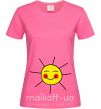 Жіноча футболка МАЛЕНЬКОЕ СОЛНЫШКО Яскраво-рожевий фото