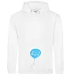 Жіноча толстовка (худі) IT'S A BOY повітряна кулька Білий фото