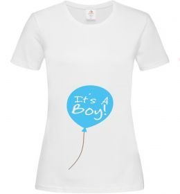 Жіноча футболка IT'S A BOY повітряна кулька