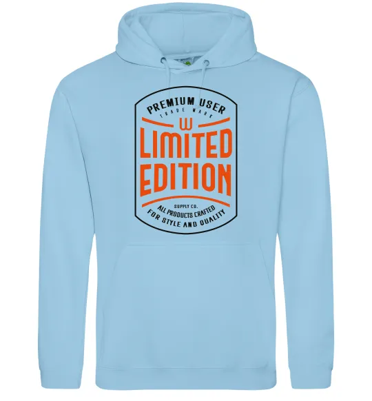 Чоловіча толстовка (худі) LIMITED EDITION Блакитний фото