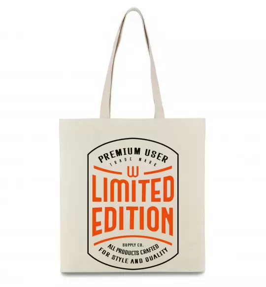 Эко-сумка LIMITED EDITION Бежевый фото