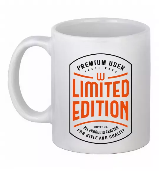 Чашка керамическая LIMITED EDITION Белый фото